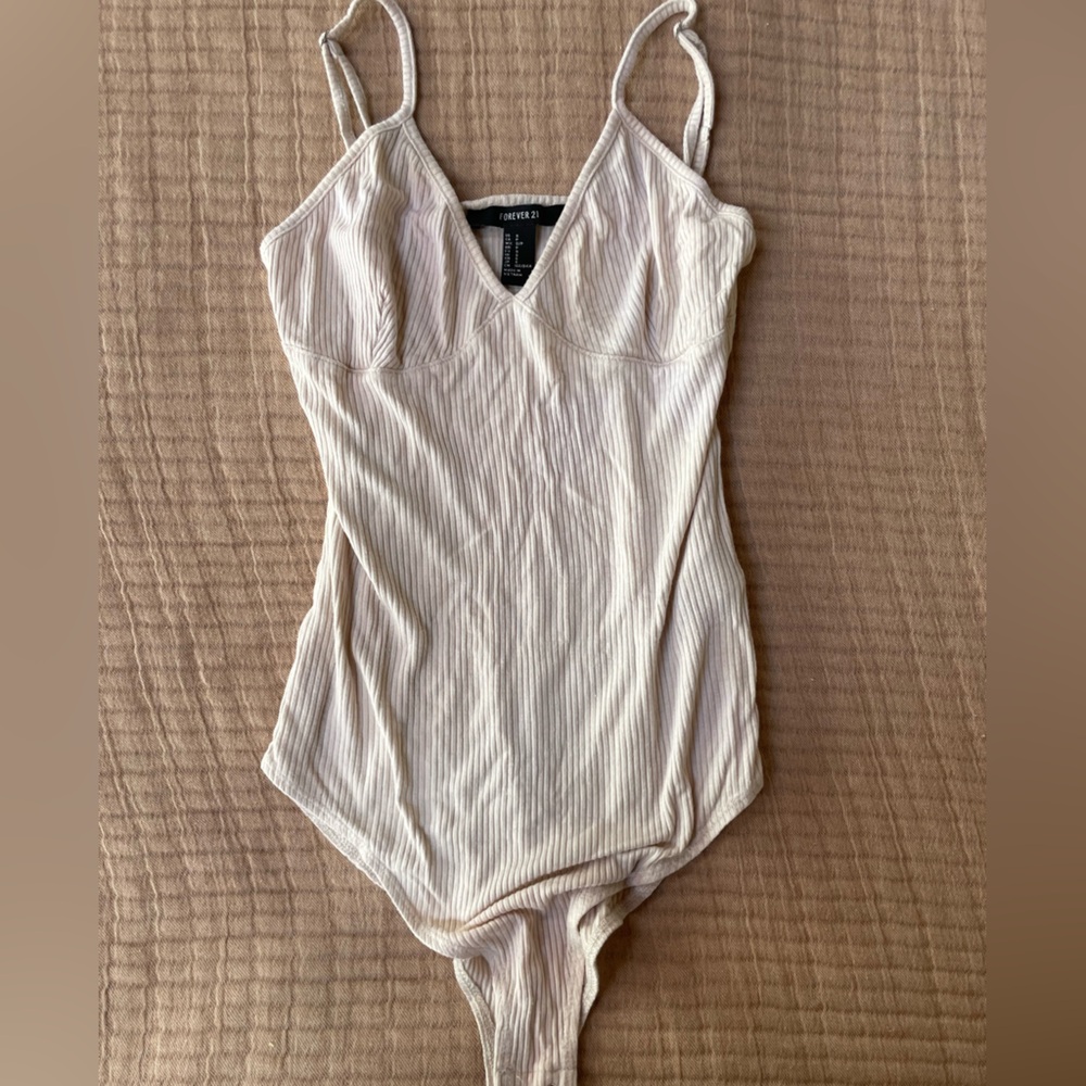 Forever 21 cream bodysuit